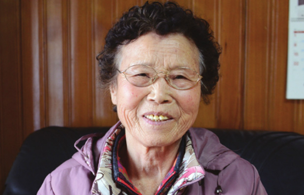 웅촌면 은현리의 박봉연할머니