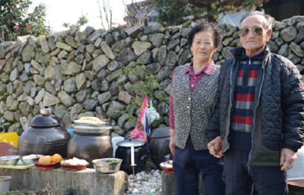 온양읍 운화리의 오신자할머니